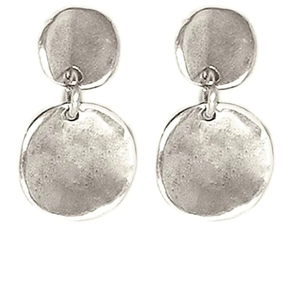 Uno de 50 silver scales earrings